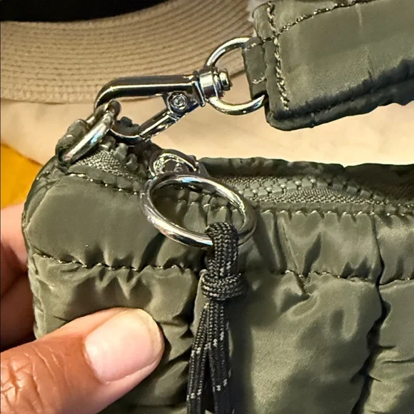 FP Movement Olive Green Quilted Pouch - Picture 3 of 4